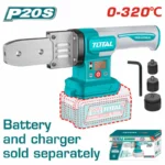 polifusor inalámbrico TOTAL 0 a 320 grados para tubería 20 25 y 32 mm