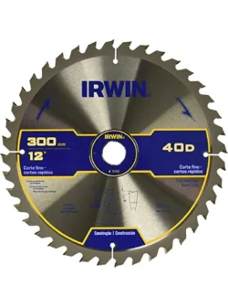 disco de sierra circular 12 pulgadas 40 dientes tungsteno IRWIN 15188 para corte de madera