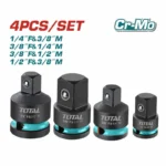 adaptadores de impacto para copas juego 4 piezas total tools thisad12438