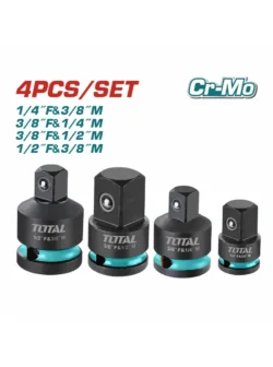 adaptadores de impacto para copas juego 4 piezas total tools thisad12438