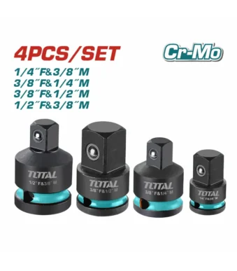 adaptadores de impacto para copas juego 4 piezas total tools thisad12438