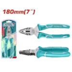 alicate electricista universal 7 pulgadas TOTAL THT110706P para corte y sujeción de cables eléctricos