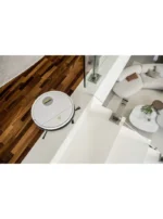 aspiradora robot karcher rcv1 limpiando piso duro