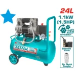 compresor de aire 24 litros libre de aceite TOTAL UTCS1110242 para taller y herramientas neumáticas