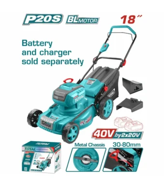 cortadora de cesped inalambrica 20+20v 18 pulgadas total tools tlmli20185
