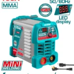 equipo inversor de soldadura 130 amp 110 220V TOTAL UTW213049 liviano para trabajos de soldadura