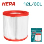 filtro para aspiradora 30 litros TOTAL TVCAIHP02 repuesto para aspiración de polvo y suciedad