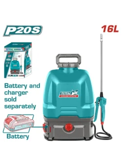 fumigadora inalámbrica de espalda 20V TOTAL TSPLI2016 para jardinería y control de plagas
