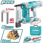 grapadora inalámbrica TOTAL TCSNLI6005 serie 90 20V para grapas hasta 40 mm en madera y tapicería