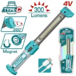 lámpara inalámbrica de tubo 300 lúmenes TOTAL TWLI043006 con carga tipo C para iluminación portátil