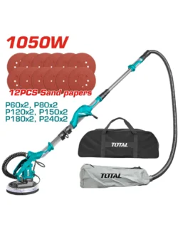 lijadora de drywall 8 1/2 pulgadas TOTAL UTWS10501 de 600 a 2600 RPM para lijado de paredes y techos