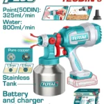 pistola para pintura inalambrica 120 din total tools tsgli20041