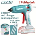 pistola para silicona inalambrica 20v total tools tggli2003