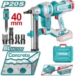 puntilladora inalámbrica para concreto 20V TOTAL TCNLI9005 para fijaciones hasta 40 mm en superficies duras