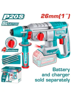 rotomartillo inalámbrico SDS Plus 2.5J TOTAL TRHLI26208 para perforación en concreto