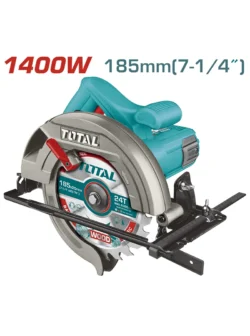 sierra circular de mano 7 1/4 pulgadas 1400W TOTAL UTS11418526 para corte de madera