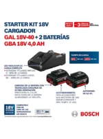 kit de baterías BOSCH 18V 4Ah compatible con herramientas Bosch Professional