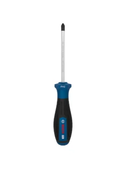 Destornillador estrella Bosch PH2 con varilla de 100 mm para ajuste y desajuste de tornillos Phillips.