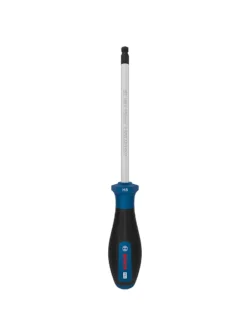 Destornillador Bosch con punta Bristol H8 y varilla de 125 mm para ajuste y desajuste de tornillos hexagonales internos.