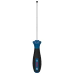 Destornillador Bosch con punta plana SL 0.6 x 3.5 mm y varilla de 100 mm para ajuste y desajuste de tornillos ranurados.