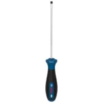 Destornillador Bosch con punta plana SL 1.0 x 4.5 mm y varilla de 125 mm para ajuste y desajuste de tornillos ranurados.