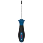 Destornillador Bosch con punta Torx de seguridad TH10 y varilla de 75 mm para ajuste y desajuste de tornillos Torx con pin central.