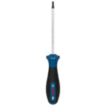 Destornillador Bosch con punta Torx de seguridad TH15 y varilla de 100 mm para ajuste y desajuste de tornillos Torx con pin central.