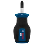Destornillador tipo tatamaco Bosch con punta estrella PH2 y longitud de 25 mm para ajuste y desajuste de tornillos Phillips en espacios reducidos.
