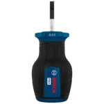 Destornillador tipo tatamaco Bosch con punta plana SL 0.6 x 3.5 mm y longitud de 25 mm para ajuste y desajuste de tornillos ranurados en espacios reducidos.