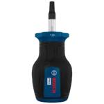 Destornillador tipo tatamaco Bosch con punta Torx TX25 y longitud de 25 mm para ajuste y desajuste de tornillos Torx en espacios reducidos.