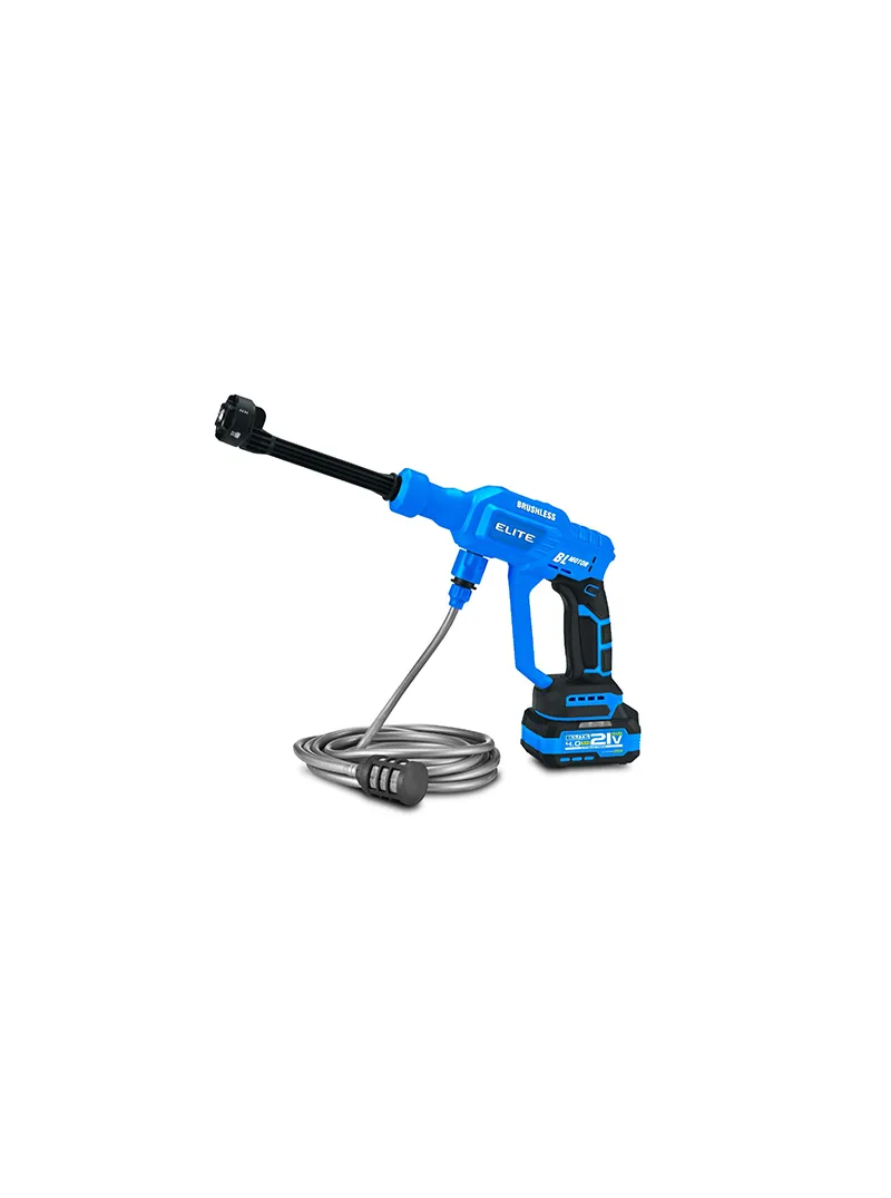 Hidrolavadora inalámbrica 21V + 2 baterías 4Ah ELITE XPW5521K hidrolavadora inalámbrica ELITE XPW5521K 21V con 2 baterías 4Ah y cargador para lavado portátil