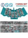 kit de herramientas TOTAL TOOLS THTCS351167 de 116 piezas con caja metalica plegable