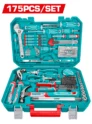kit de herramientas TOTAL TOOLS THKTHP61757 de 175 piezas con maletin