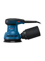 vista lateral de la lijadora excéntrica BOSCH GEX 125 para trabajos de acabado profesional