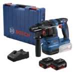 rotomartillo inalámbrico BOSCH GBH 185 LI con 2 baterías para perforación y cincelado profesional