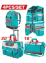 set de bolsos para herramientas TOTAL TOOLS TOS230914 de 4 piezas