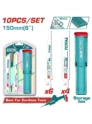 sierras para sierra sable TOTAL TOOLS TAC521002 de 6 pulgadas para corte de metal paquete por 10 unidades
