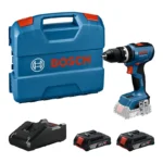 taladro inalámbrico percutor BOSCH GSB 18V-65 de 1-2 pulgada con 2 baterías para perforación y atornillado profesional