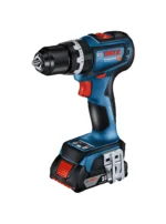 taladro inalámbrico percutor BOSCH GSB 18V 90 C con 2 baterías y cargador para uso profesional