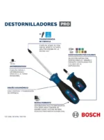 juego de destornilladores Torx BOSCH para mantenimiento industrial automotriz y montaje de equipos