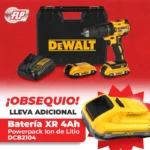 taladro inalámbrico percutor TOTAL DCD7781D2 B3D de 1-2 pulgada con batería 4Ah y dos baterías 2Ah