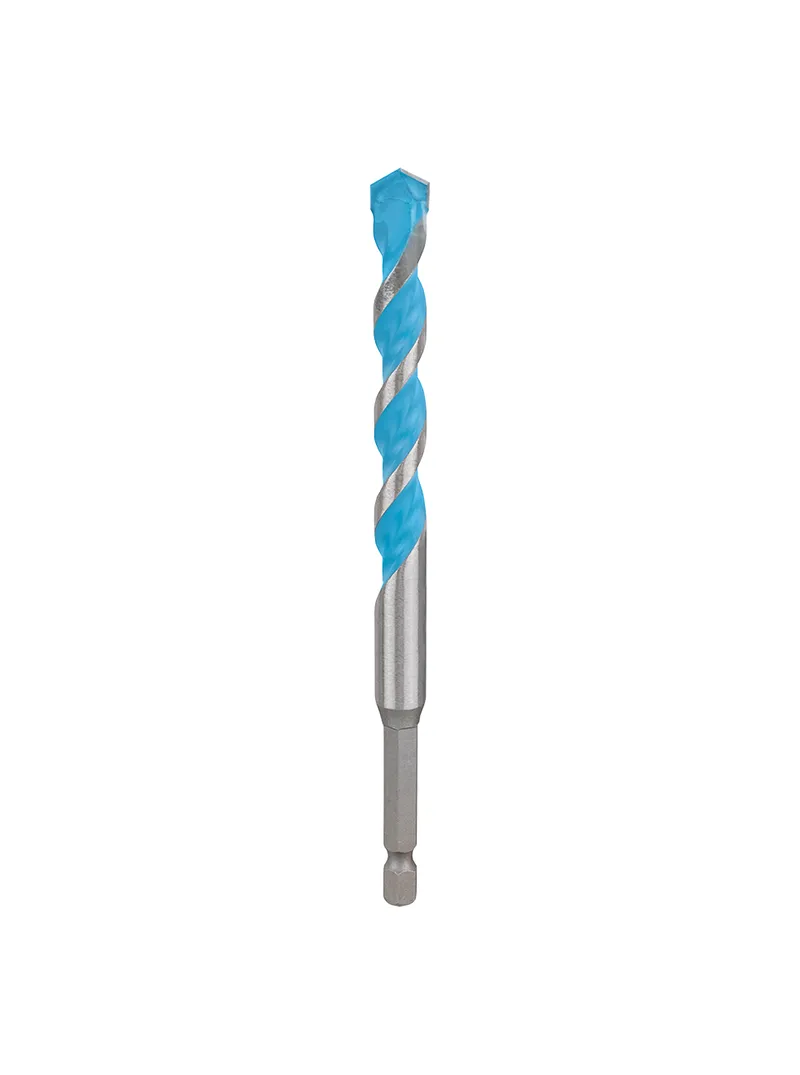 Broca tungsteno multipropósito 1/2" x 6" BOSCH broca BOSCH multipropósito de 1/2 pulgada por 6 pulgadas para metal madera y concreto