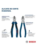 juego de alicates BOSCH para trabajos eléctricos mecánicos y de mantenimiento general