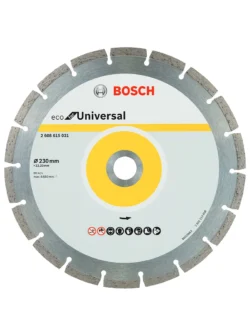 disco diamantado segmentado BOSCH de 9 pulgadas para corte de materiales de construcción y mampostería