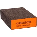 esponja abrasiva rectangular BOSCH naranja de alta remocion para lijado y preparacion de superficies