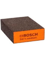 esponja abrasiva rectangular BOSCH naranja de alta remocion para lijado y preparacion de superficies