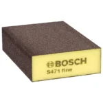 esponja abrasiva rectangular BOSCH amarilla de remocion media para lijado y acabado de superficies