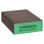 esponja abrasiva rectangular BOSCH verde superfina para acabado y preparacion de superficies