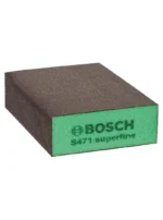 esponja abrasiva rectangular BOSCH verde superfina para acabado y preparacion de superficies