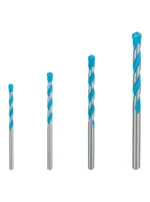 juego de brocas multipropósito BOSCH de 4 piezas en medidas 4 5 6 y 8 mm para perforación en diversos materiales